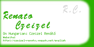 renato czeizel business card